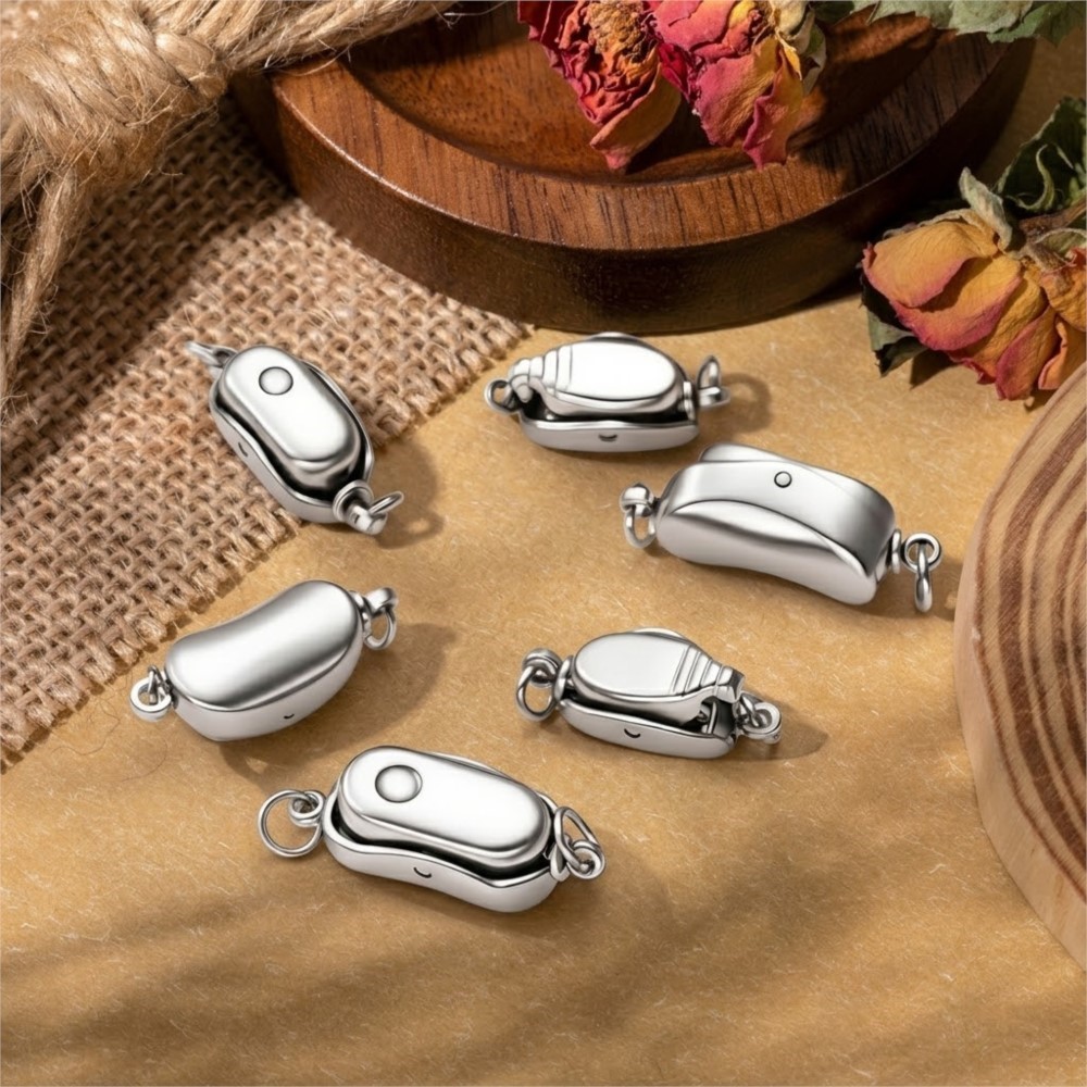 2/5Pcs Stainless Steel Peanut  - Pearl Trim Chain ulasan dan harga
