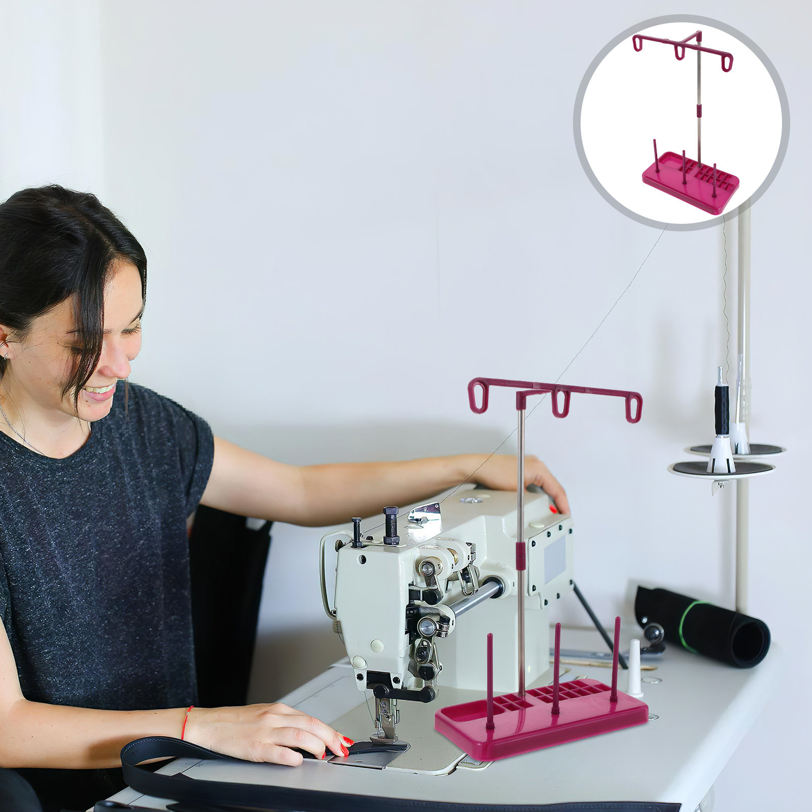 3 Spool Sewing Machine Thread  - Embroidery Craft ulasan dan harga