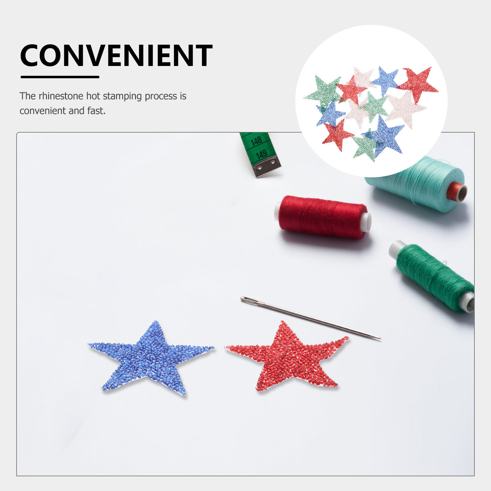 12Pcs Candy Colored Resin Star - Embellishment Glue Craft ulasan dan harga