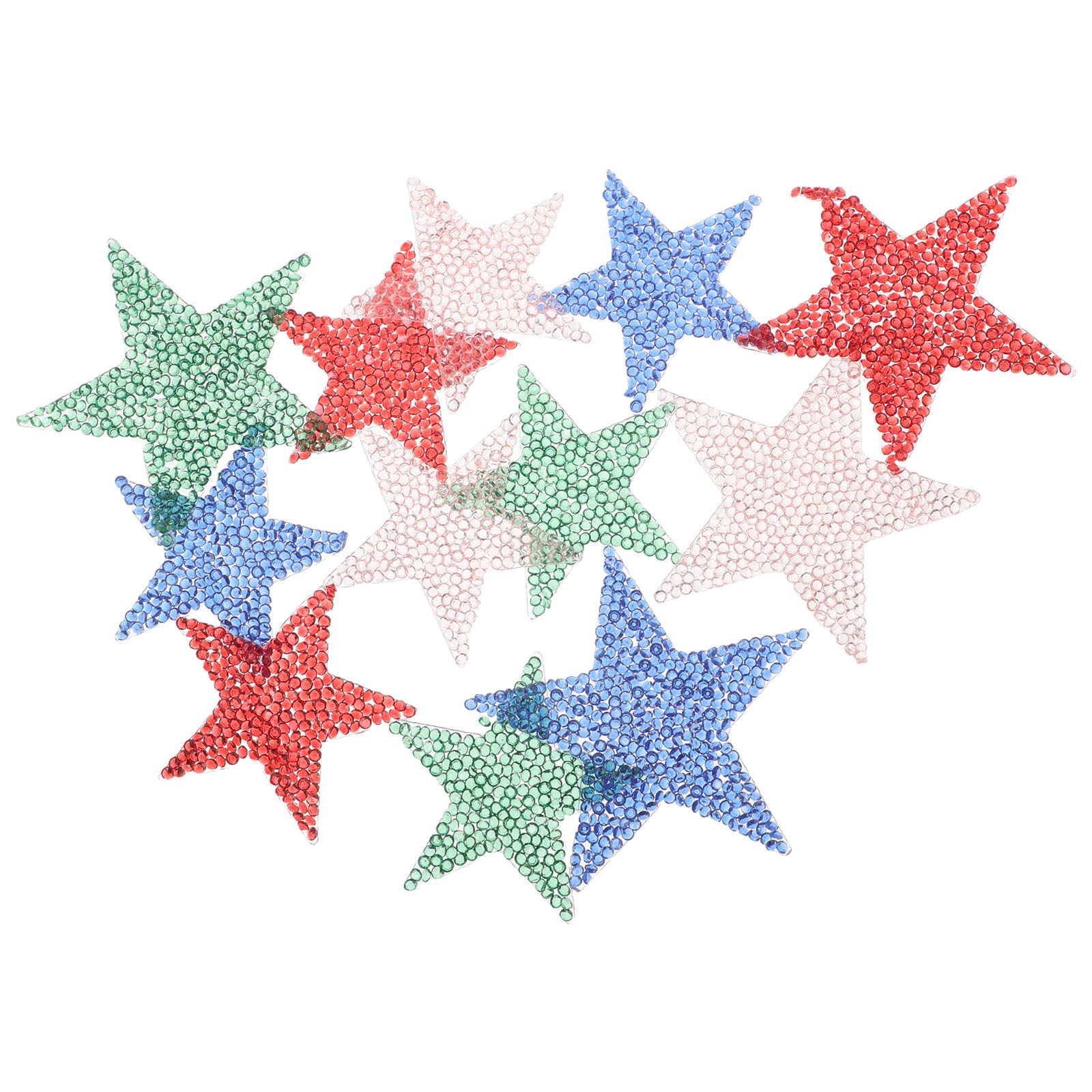 12Pcs Candy Colored Resin Star - Embellishment Glue Craft ulasan dan harga